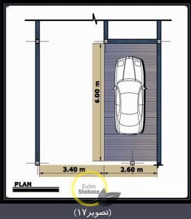 ضوابط پارکینگ یک ماشین