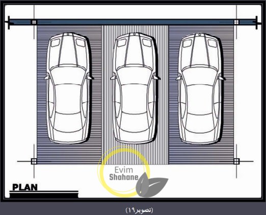 ضوابط پارکینگ سه ماشین