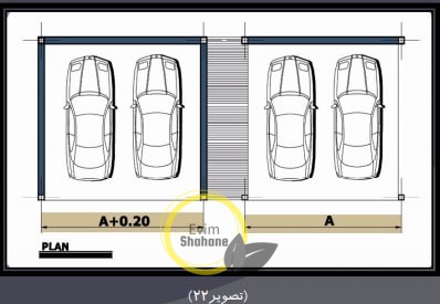 ضوابط پارکینگ چهار ماشین