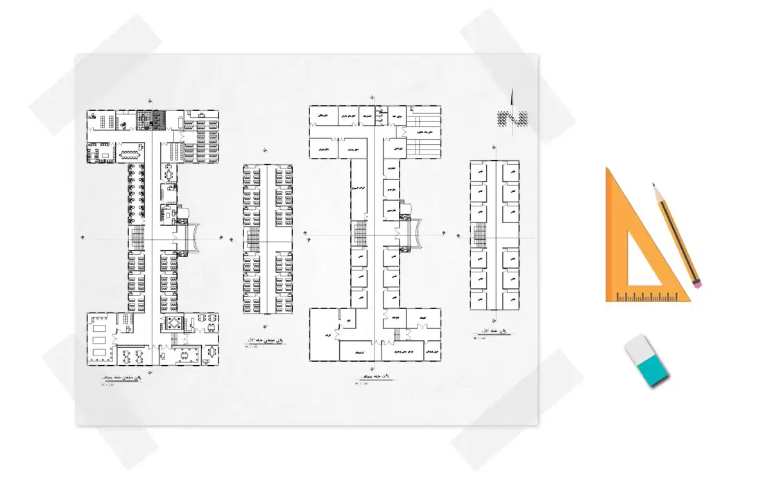 دانلود نقشه مدرسه و پلان مدرسه
